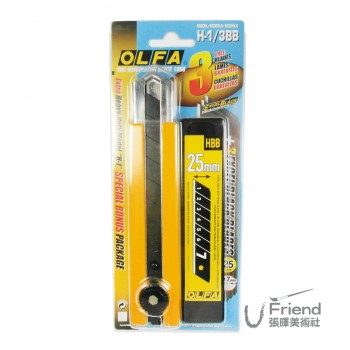 OLFA特大型美工刀超值包(H-1/3BB)