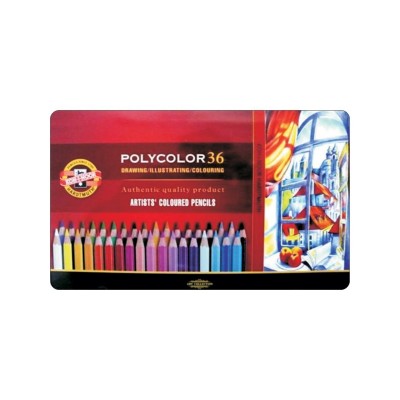 Koh-I-Noor酷喜樂Polycolor藝術家級盒裝油性色鉛筆(12-72色)