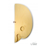  油畫壓克力用木製調色盤(橢圓/折疊)