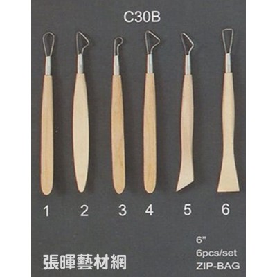陶藝工具/6"兩用木刀(6入/C30B)