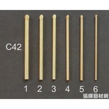 陶藝造型工具銅管6入(斜口/C42)