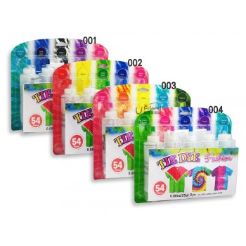 Tie Dye Fashion布料冷紮染套組54件KLZRY001~004 Tie Dye Fashion布料冷紮染套組54件KLZRY001~004