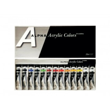 AP普思ALPHA系列專家級壓克力顏料(20ml/13/24色)