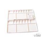 白色塑膠摺蓋式調色盤(A10032/21格)
