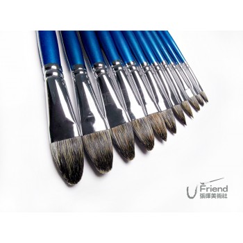 日本Rubens鲁本斯牛耳毛油畫壓克力兩用筆(620/#1~20) 日本Rubens鲁本斯牛耳毛油畫壓克力兩用筆(620/#1~20)