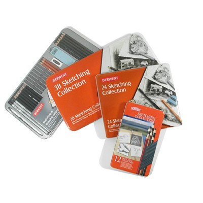 英國Derwent得韻Sketching Collection階素描筆精選組合(12-38入)