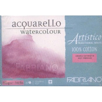 Fabriano法比亞諾Artistico無酸全棉熱壓水彩本傳統白300g#1900