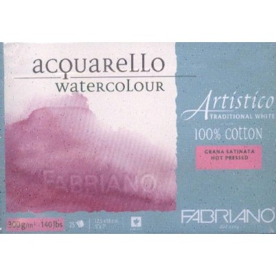 Fabriano法比亞諾Artistico無酸全棉熱壓水彩本傳統白300g#1900