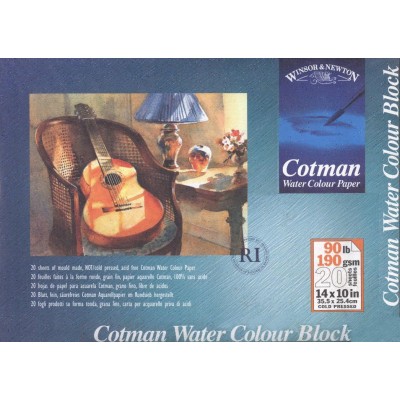 Winsor&Newton Cotman溫莎牛頓膠裝水彩本(藍/190g)