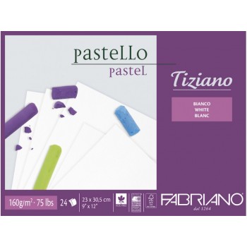 Fabriano法比亞諾Tiziano Pastel粉彩畫本160g白色24張#464