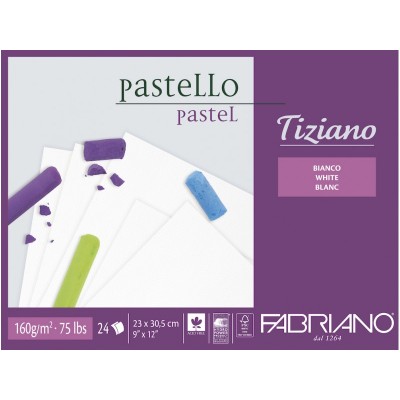 Fabriano法比亞諾Tiziano Pastel粉彩畫本160g白色24張#464