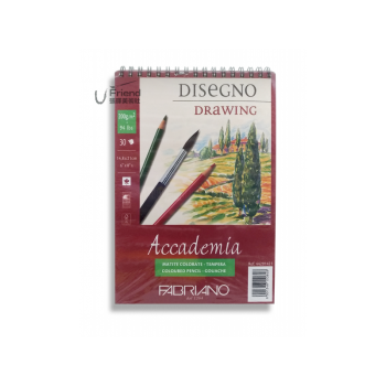 Fabriano法比亞諾Accademia Drawing繪圖本綠標200g 30張A5-A3