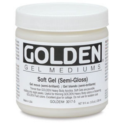 Golden高登Soft Gel Semi-Gloss壓克力半增光薄塗凝膠(237ml 3017-5/946ml 3017-7/3.78L 3017-8)