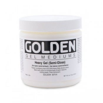 Golden高登Heavy Gel Semi-Gloss壓克力半增光厚塗凝膠(237ml 3070-5/946ml 3070-7/3.78L 3070-8)