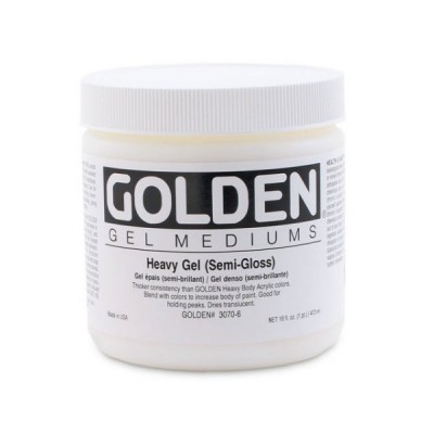 Golden高登Heavy Gel Semi-Gloss壓克力半增光厚塗凝膠(237ml 3070-5/946ml 3070-7/3.78L 3070-8)