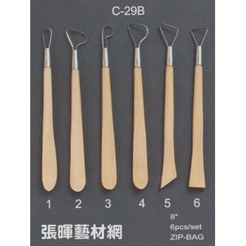 陶藝工具/8"兩用木刀(6入/C29-B)