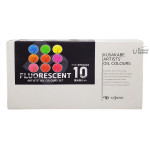 Kusakabe日下Fluorescent Artists' Oil colors螢光色專家級油畫顏料20ml盒裝10色