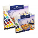 Faber Castel輝柏攜帶型塊狀水彩顏料水筆套裝組24-48色#1697