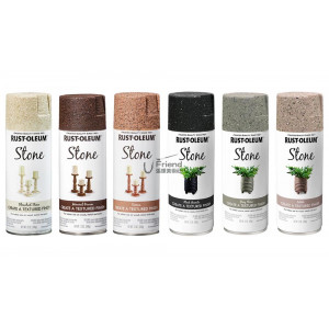 美國Rust-Oleum樂立恩Stone水性石頭噴漆340g