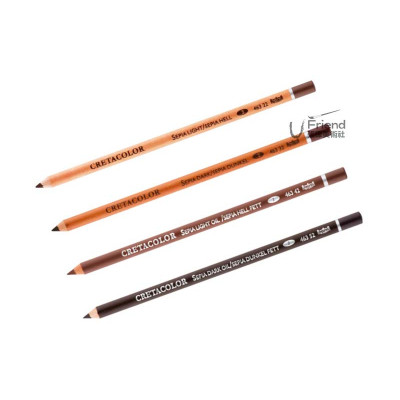 Cretacolor Sepia棕色乾性&油性炭精筆單支#463