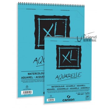 Canson XL Aquarelle冷壓水彩本(300g/C400039170)