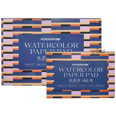 Potentate遵爵全棉無酸冷壓水彩本300g中粗紋16-32K#Z4920