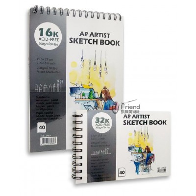 AP Artist Sketch Book多功能速寫本(200g/Z4930Z4931)