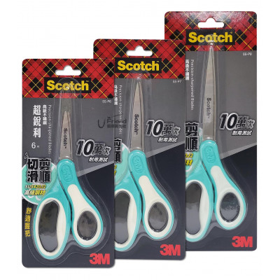 Scotch超銳利高級不銹鋼金屬事務剪刀6吋-8吋P6-P8