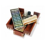 法國Sennelier申內利爾專家級木盒長油性粉彩(基本色24色)